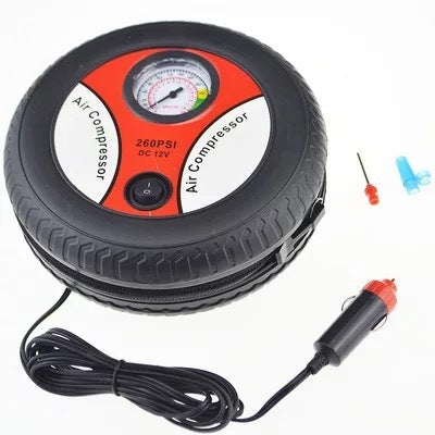 Portable Car Tire Inflator & Battery Booster — Easy & Fast!
