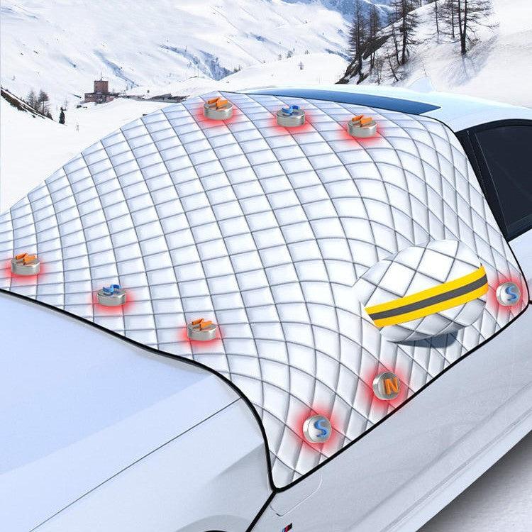 Cozy Winter Snow Shield for Your Car’s Windshield