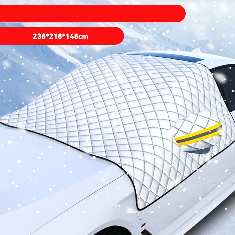 Cozy Winter Snow Shield for Your Car’s Windshield