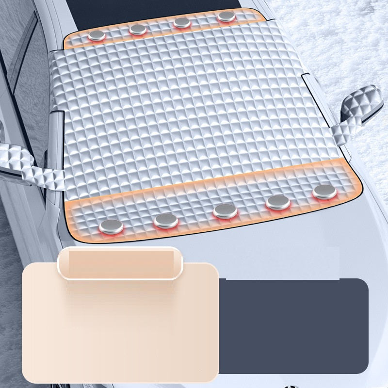 Cozy Winter Snow Shield for Your Car’s Windshield