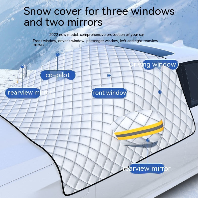Cozy Winter Snow Shield for Your Car’s Windshield