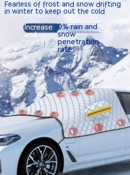 Cozy Winter Snow Shield for Your Car’s Windshield