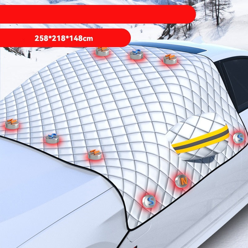 Cozy Winter Snow Shield for Your Car’s Windshield